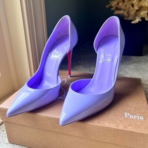 NIB Christian Louboutin Iriza 100 Lilac Red Bottom Pumps